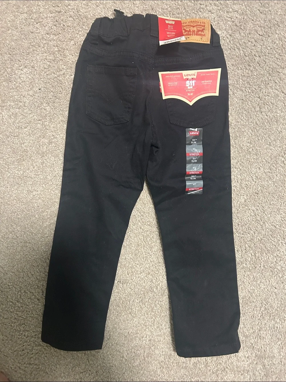 Black ’s Kids Slim stretch black pants